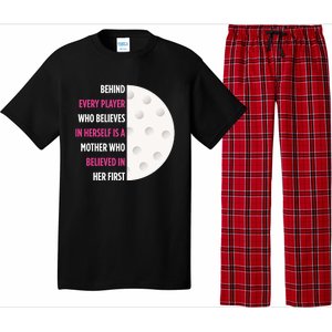 Behind Every Player Is A Mother Golf Gift Mom Golf Gift Pajama Set