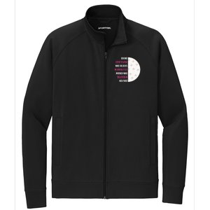 Behind Every Player Is A Mother Golf Gift Mom Golf Gift Stretch Full-Zip Cadet Jacket