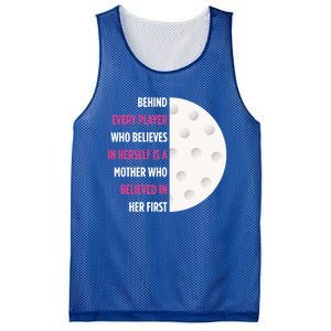 Behind Every Player Is A Mother Golf Gift Mom Golf Gift Mesh Reversible Basketball Jersey Tank