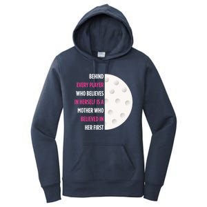 Behind Every Player Is A Mother Golf Gift Mom Golf Gift Women's Pullover Hoodie