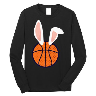 Basketball Easter Rabbit Bunny funny easter day Long Sleeve Shirt