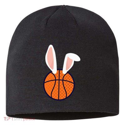 Basketball Easter Rabbit Bunny funny easter day Sustainable Beanie