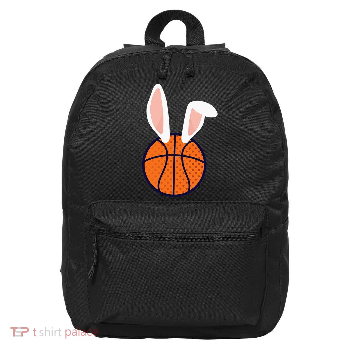 Basketball Easter Rabbit Bunny funny easter day 16 in Basic Backpack