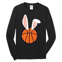 Basketball Easter Rabbit Bunny funny easter day Tall Long Sleeve T-Shirt