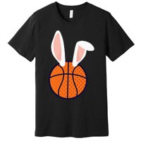 Basketball Easter Rabbit Bunny funny easter day Premium T-Shirt