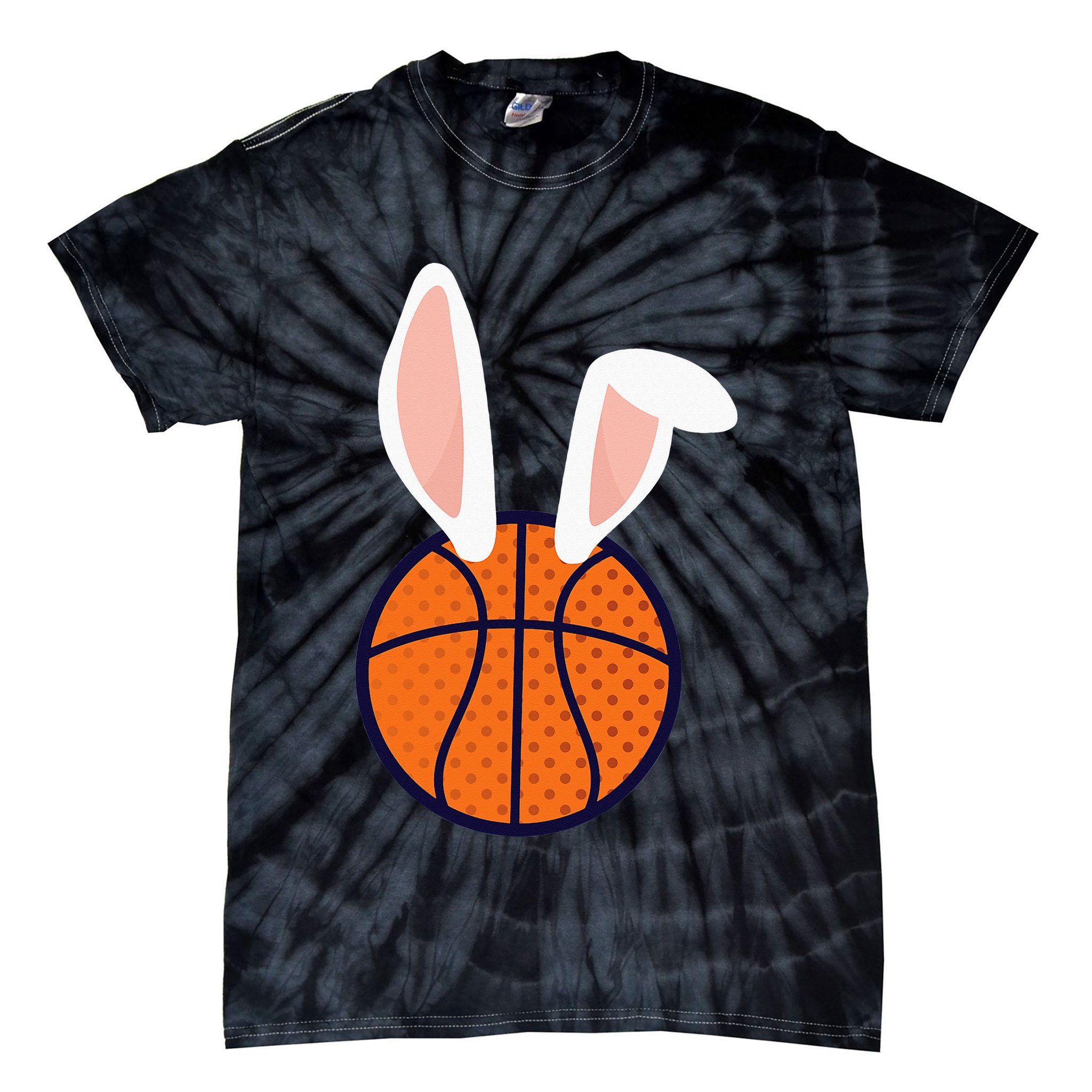 Basketball Easter Rabbit Bunny funny easter day Tie-Dye T-Shirt