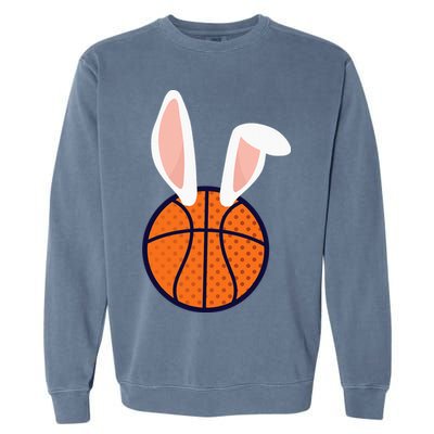 Basketball Easter Rabbit Bunny funny easter day Garment-Dyed Sweatshirt