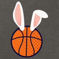 Basketball Easter Rabbit Bunny funny easter day Cotton Canvas Backpack