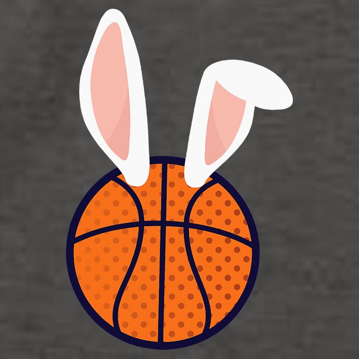 Basketball Easter Rabbit Bunny funny easter day Vector Backpack
