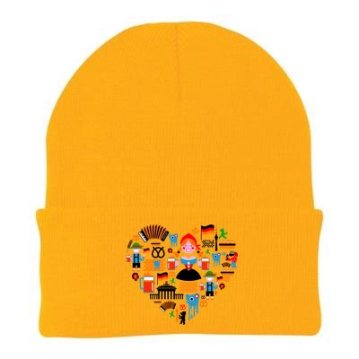 Berlin Oktoberfest Heart Knit Cap Winter Beanie