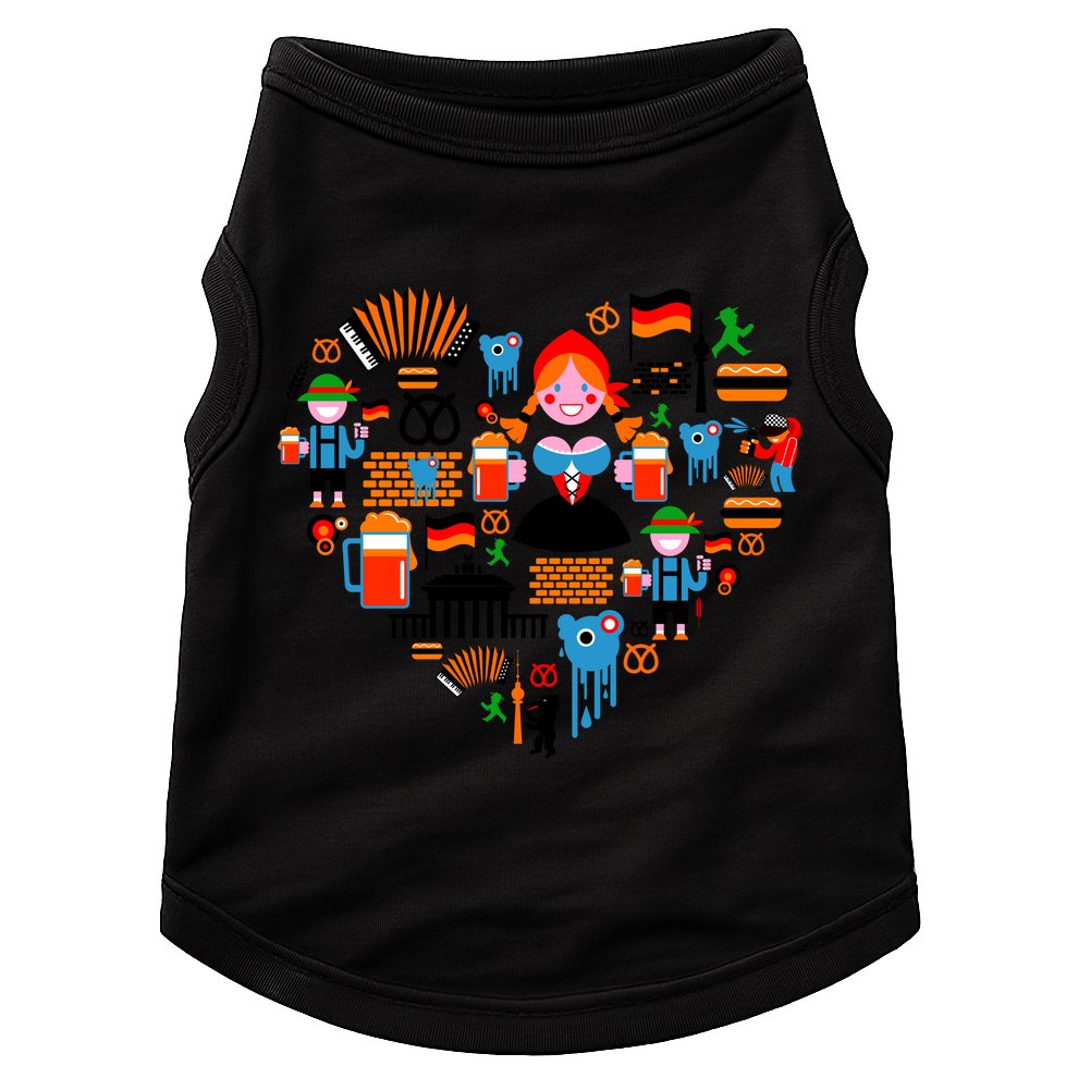 Berlin Oktoberfest Heart Doggie Tank