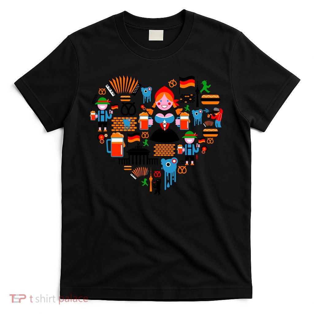 Berlin Oktoberfest Heart T-Shirt