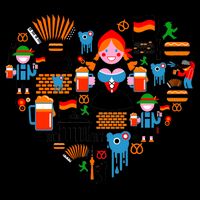Berlin Oktoberfest Heart Bucket Hat