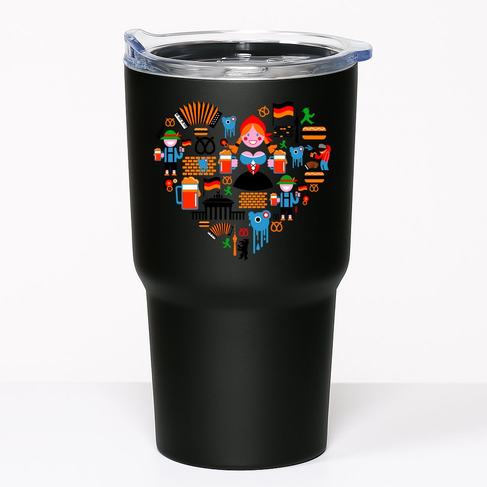 Berlin Oktoberfest Heart Tumbler