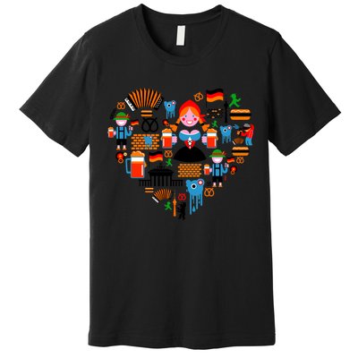 Berlin Oktoberfest Heart Premium T-Shirt