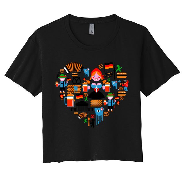Berlin Oktoberfest Heart Crop Top