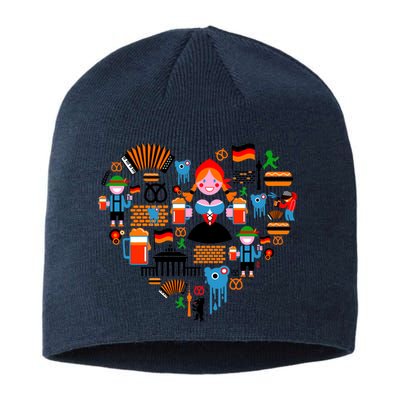 Berlin Oktoberfest Heart Sustainable Beanie