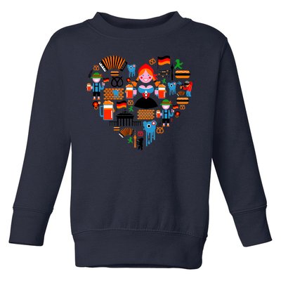 Berlin Oktoberfest Heart Toddler Sweatshirt