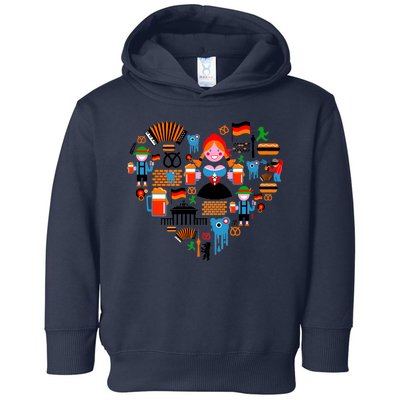 Berlin Oktoberfest Heart Toddler Hoodie