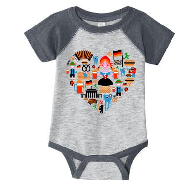 Berlin Oktoberfest Heart Infant Baby Jersey Bodysuit