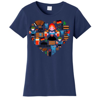 Berlin Oktoberfest Heart Women's T-Shirt