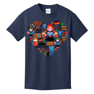 Berlin Oktoberfest Heart Kids T-Shirt