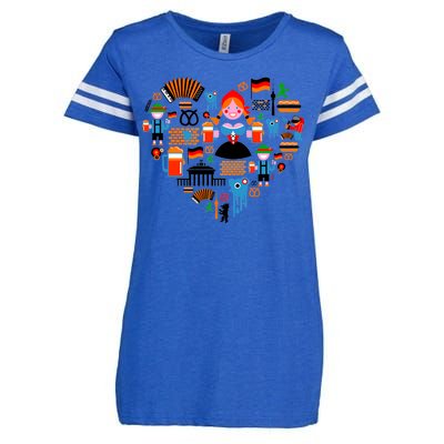 Berlin Oktoberfest Heart Enza Ladies Jersey Football T-Shirt