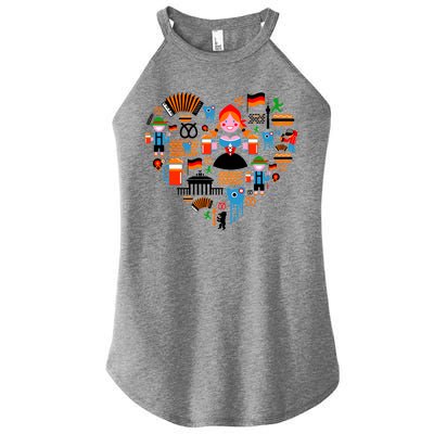 Berlin Oktoberfest Heart Women's Perfect Tri Rocker Tank