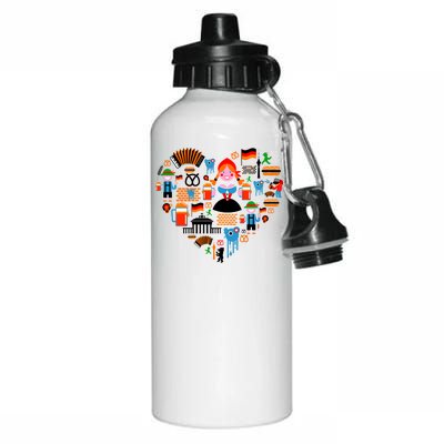 Berlin Oktoberfest Heart Aluminum Water Bottle