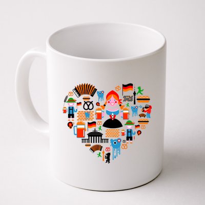 Berlin Oktoberfest Heart Coffee Mug