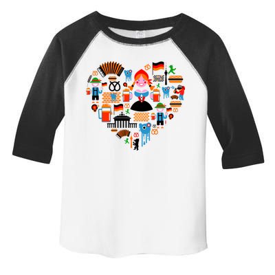 Berlin Oktoberfest Heart Toddler Fine Jersey T-Shirt