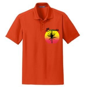 Bermuda Sunset Dry Zone Grid Polo