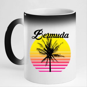 Bermuda Sunset 11oz Black Color Changing Mug