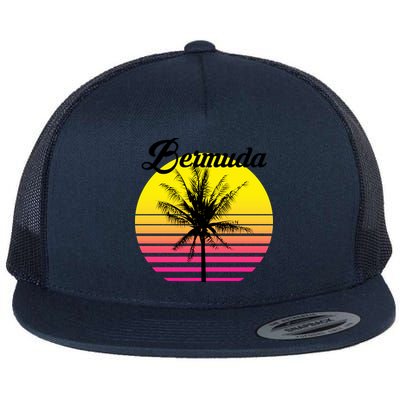 Bermuda Sunset Flat Bill Trucker Hat