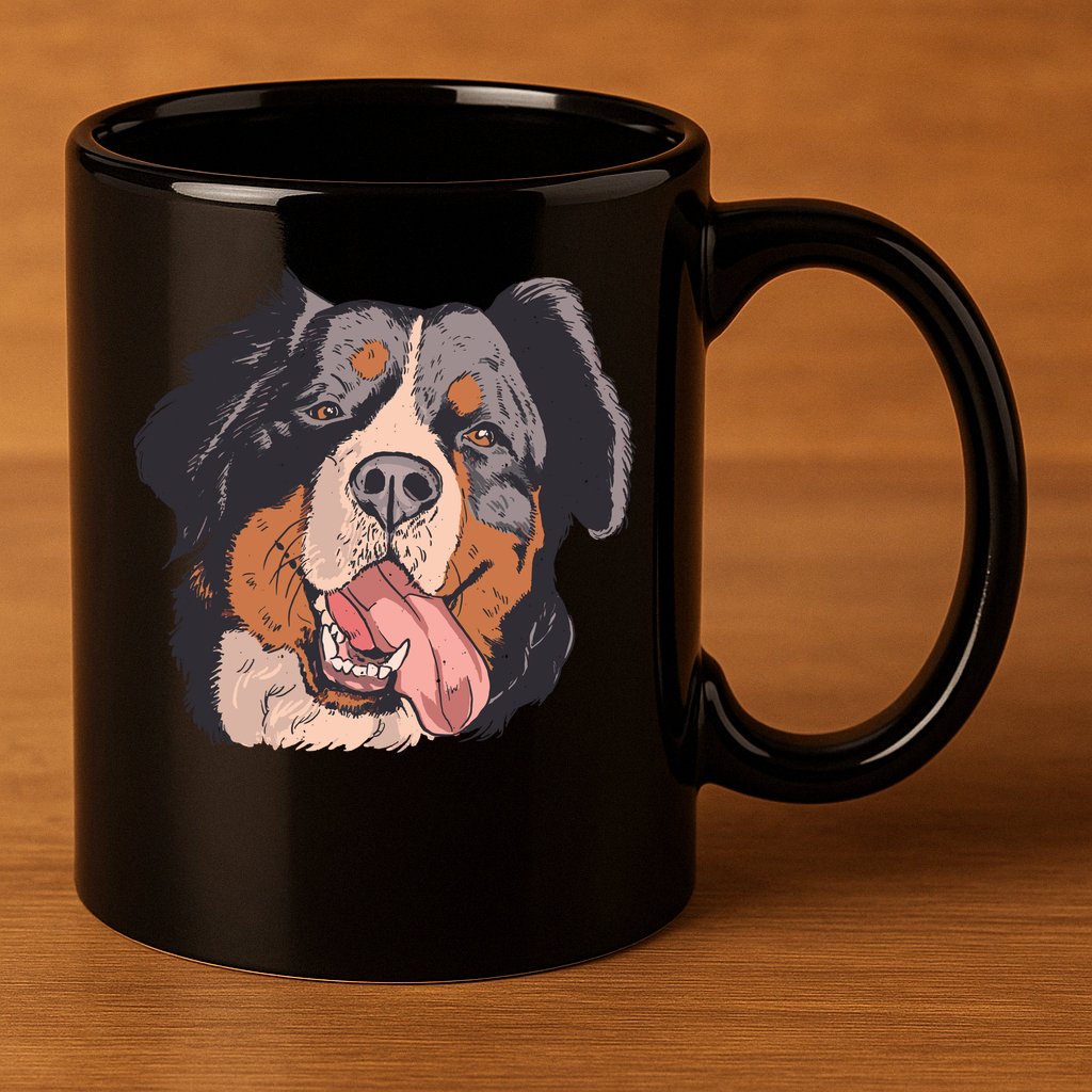 Bernese Mountain Dog 11oz C Handle Ceramic Mug