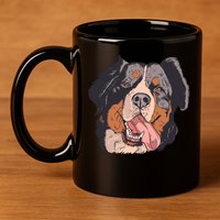 Bernese Mountain Dog 11oz C Handle Ceramic Mug