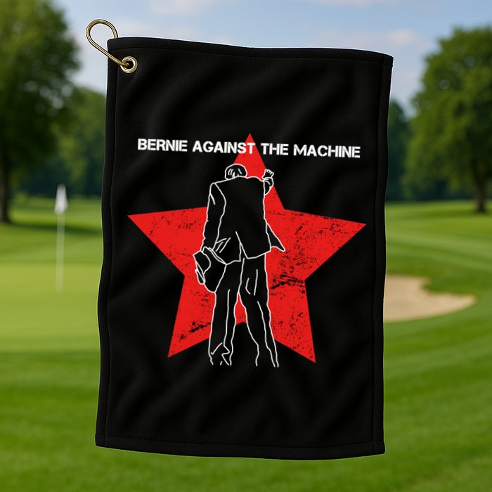 Bernie Against The Machine Golf Towel