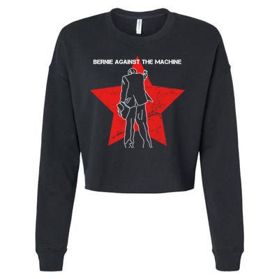 Bernie Against The Machine Cropped Pullover Crew