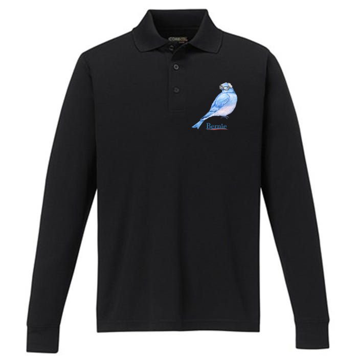 Bernie Bird Performance Long Sleeve Polo