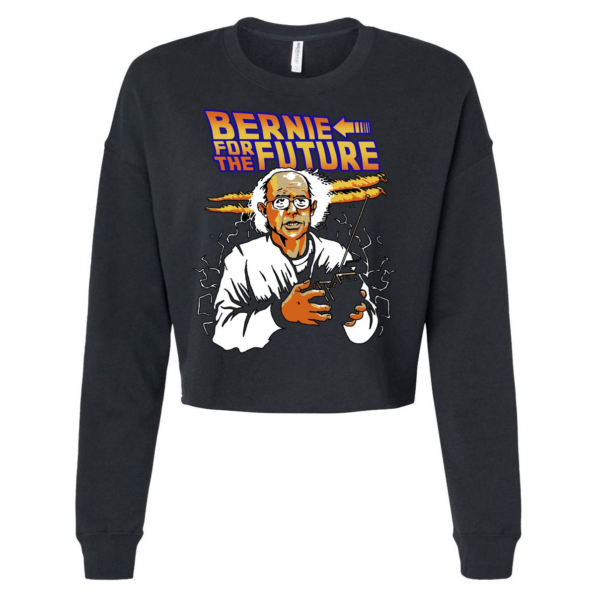 Bernie For The Future Cropped Pullover Crew