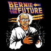Bernie For The Future Cropped Pullover Crew