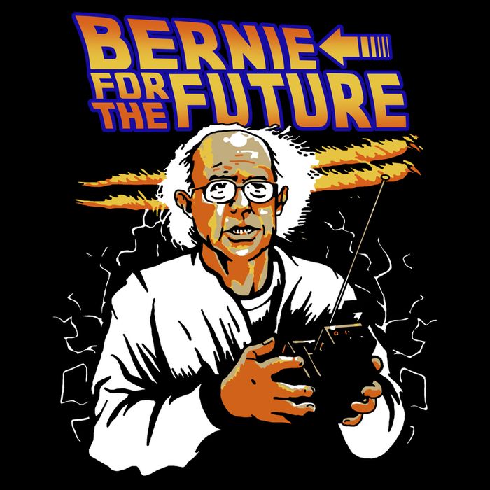 Bernie For The Future Cropped Pullover Crew