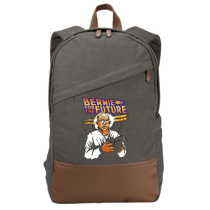 Bernie For The Future Cotton Canvas Backpack