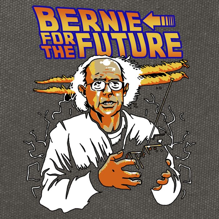 Bernie For The Future Cotton Canvas Backpack