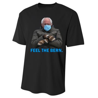 Bernie Mittens Bernie Sanders Feel The Bern Inauguration Day Performance Sprint T-Shirt