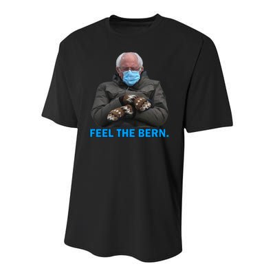 Bernie Mittens Bernie Sanders Feel The Bern Inauguration Day Youth Performance Sprint T-Shirt