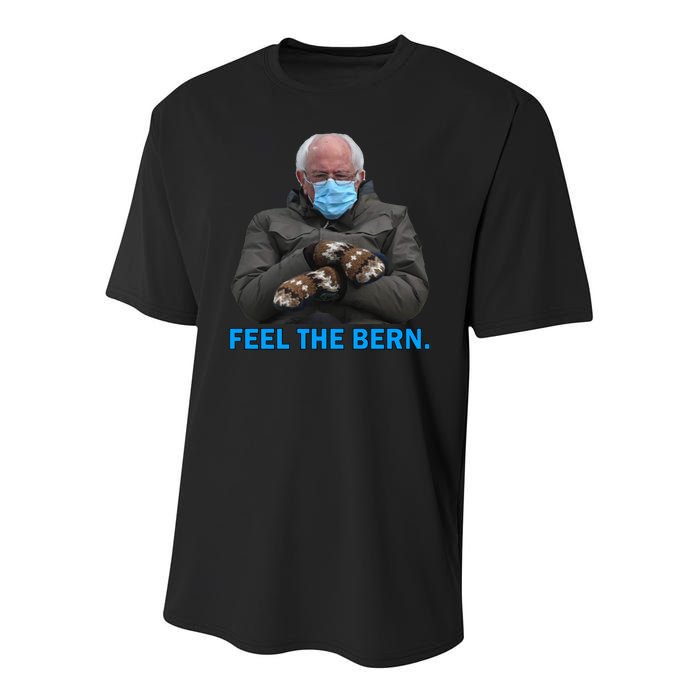 Bernie Mittens Bernie Sanders Feel The Bern Inauguration Day Youth Performance Sprint T-Shirt