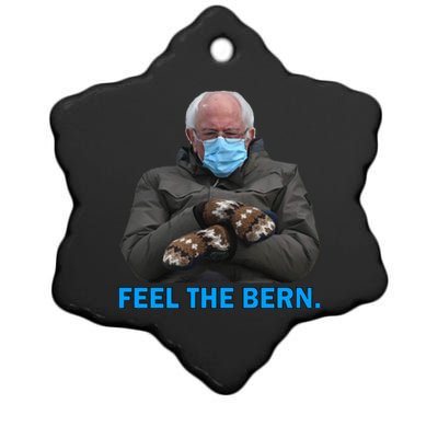 Bernie Mittens Bernie Sanders Feel The Bern Inauguration Day Ceramic Star Ornament