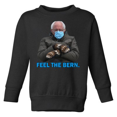 Bernie Mittens Bernie Sanders Feel The Bern Inauguration Day Toddler Sweatshirt