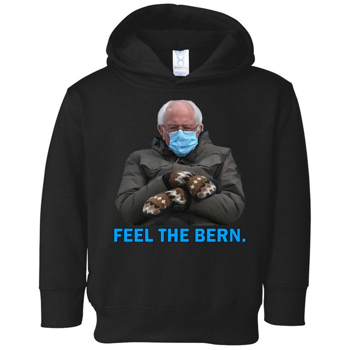 Bernie Mittens Bernie Sanders Feel The Bern Inauguration Day Toddler Hoodie